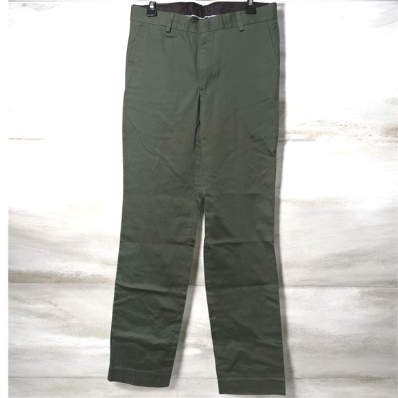 Berle Other - NWT Berle Modern Fit Chinos Dress Pants Olive Green Cotton Blend Mens 32W 32R